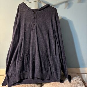 Blue Hooded Sweatshirt